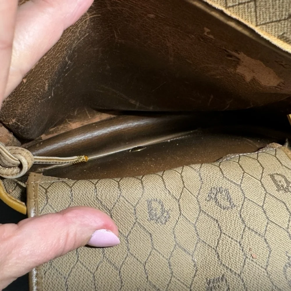 Christian Dior Vintage Honeycomb Crossbody Bag
